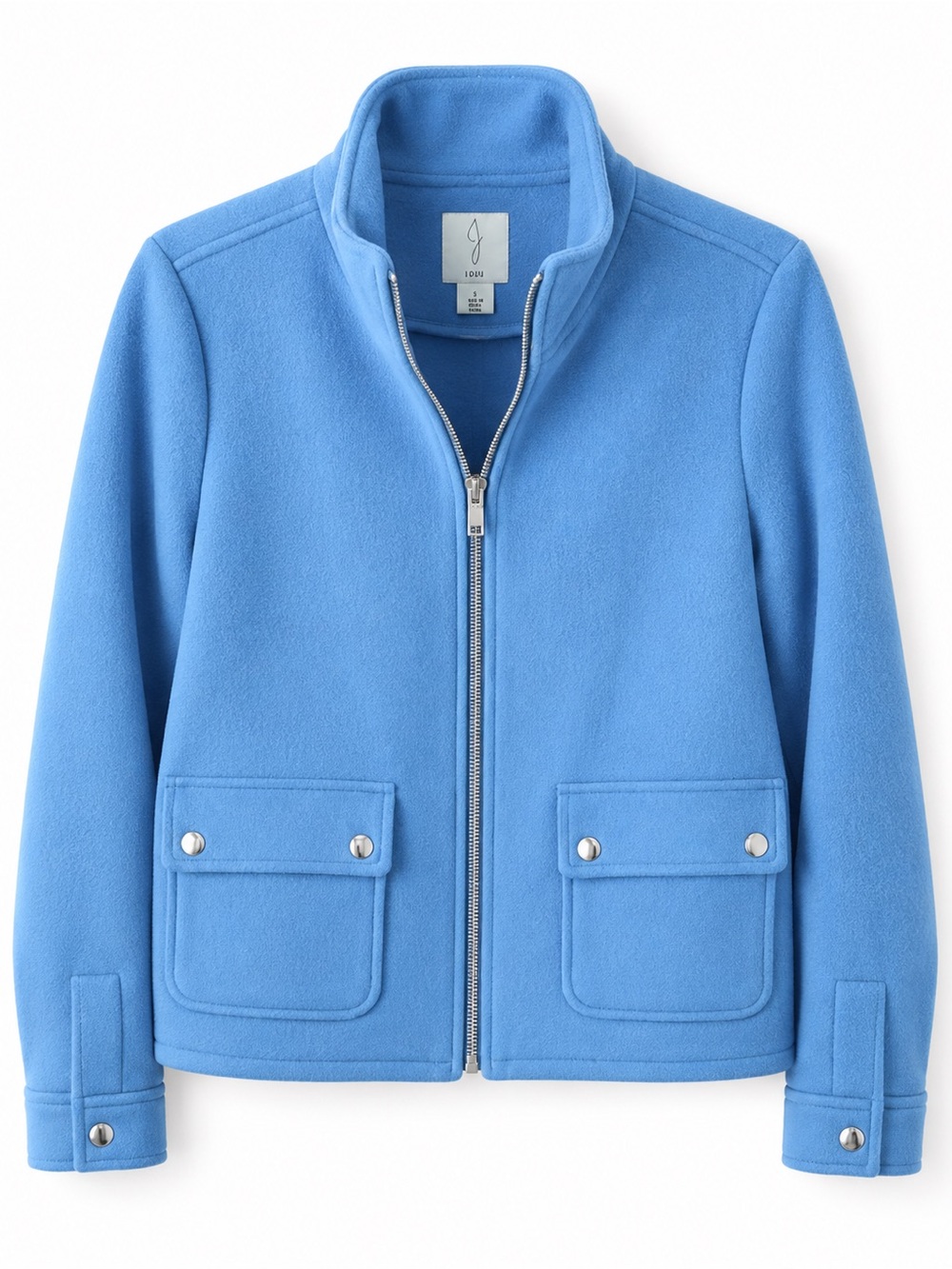 Joie Bright Blue Zip-Up Fleece Jacket